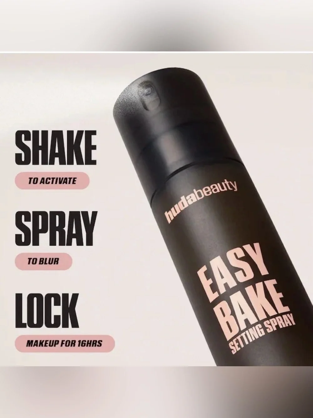 Huda Beauty Mini Easy Bake Blurring Setting Spray with 16-Hour Wear 30 ml NWOB